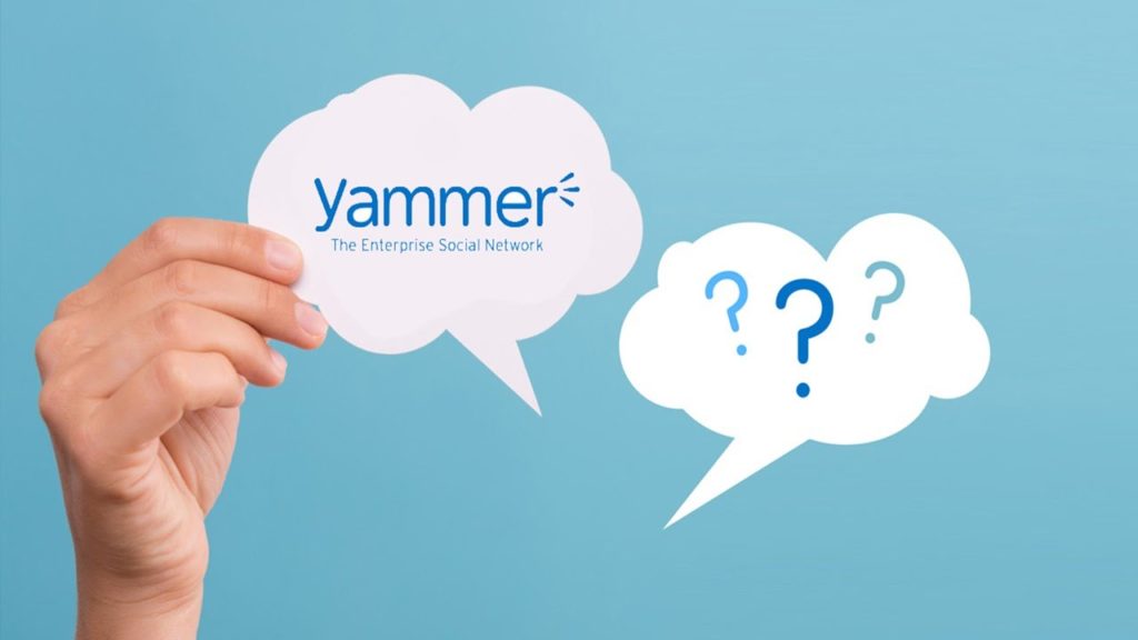 Yammer social intranet features